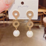 Vintage Charming Korean Fashion Pearl Earrings