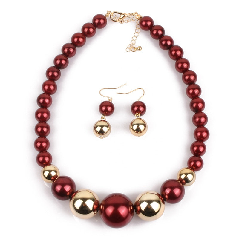 Big Pearl Jewelry Set