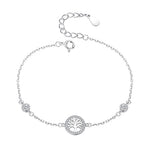 Fashion Silver Heart Charms Bracelet Bangle