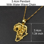 Africa Map Pendant Necklace