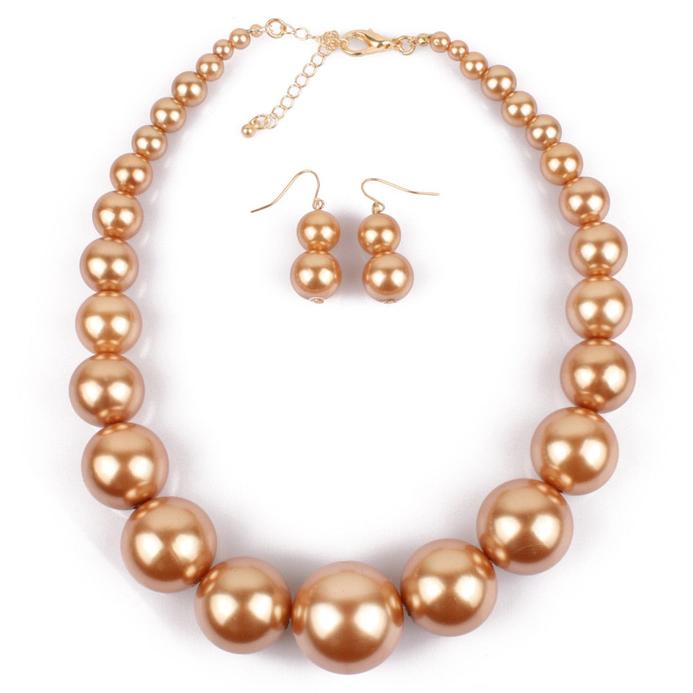 Big Pearl Jewelry Set