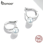 Luxury 925 Sterling Silver Pearls Earrings