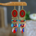 Bohemian Ethnic Fringed Tassel Earrings