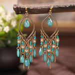 Bohemian Ethnic Fringed Tassel Earrings