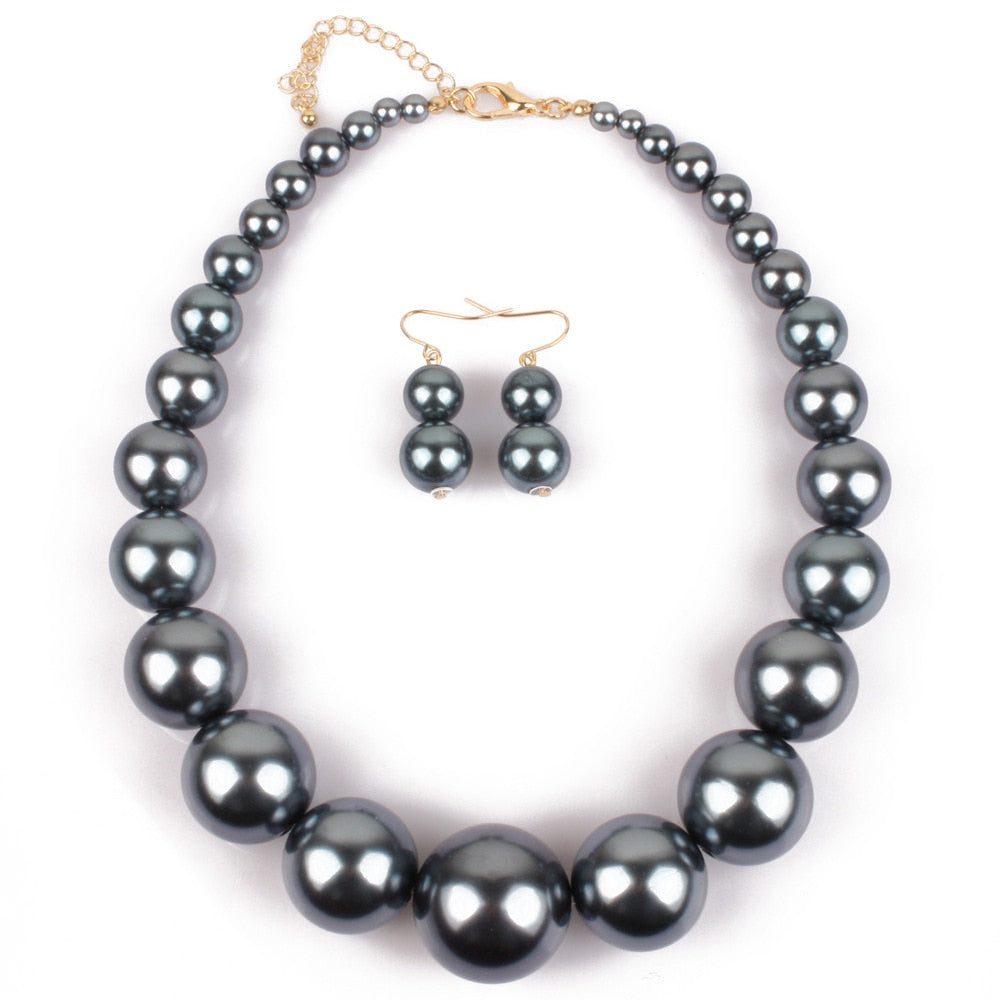 Big Pearl Jewelry Set