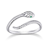 Sterling Silver Snake Adjustable Ring