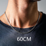 Figaro 3mm Stainless Steel Chain Necklace