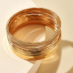 Punk Gold Color Bracelets