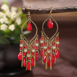 Bohemian Ethnic Fringed Tassel Earrings