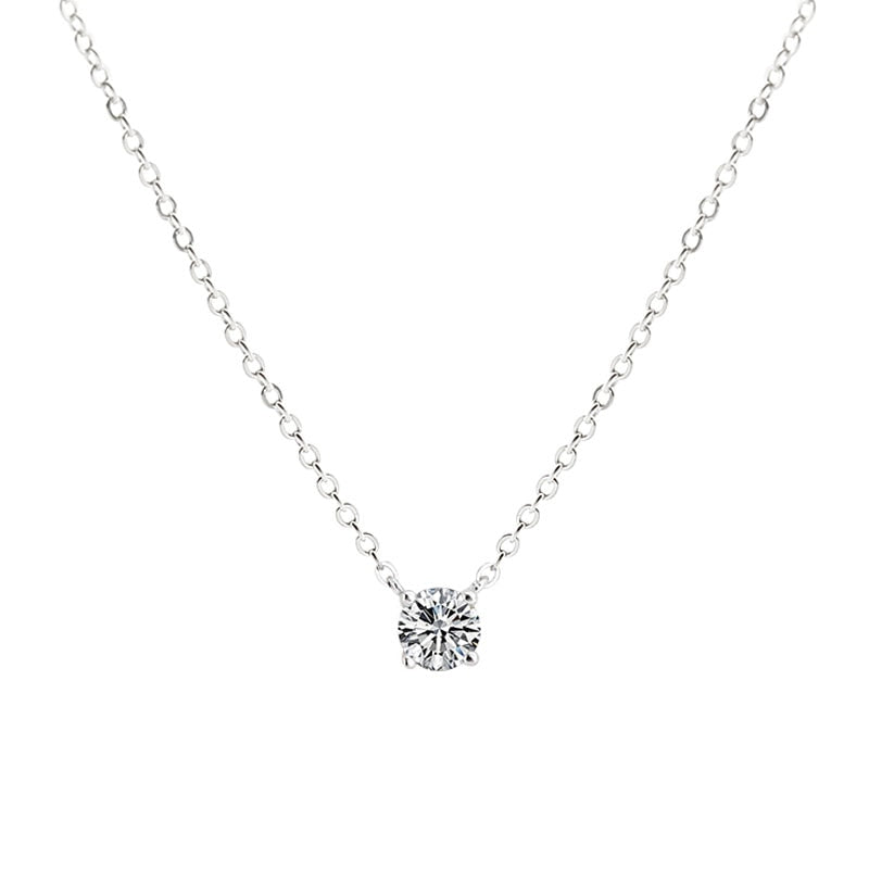 925 Sterling Silver AAA Zircon Necklace