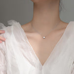 925 Sterling Silver AAA Zircon Necklace