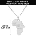 Africa Map Pendant Necklace