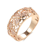 Rose Gold Natural Zircon Ring