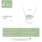 925 Sterling Silver Ancient Egypt Eye Pendant Necklace