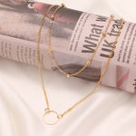 Vintage Multi Layered Pendants Necklace