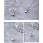 925 Sterling Silver AAA Zircon Necklace