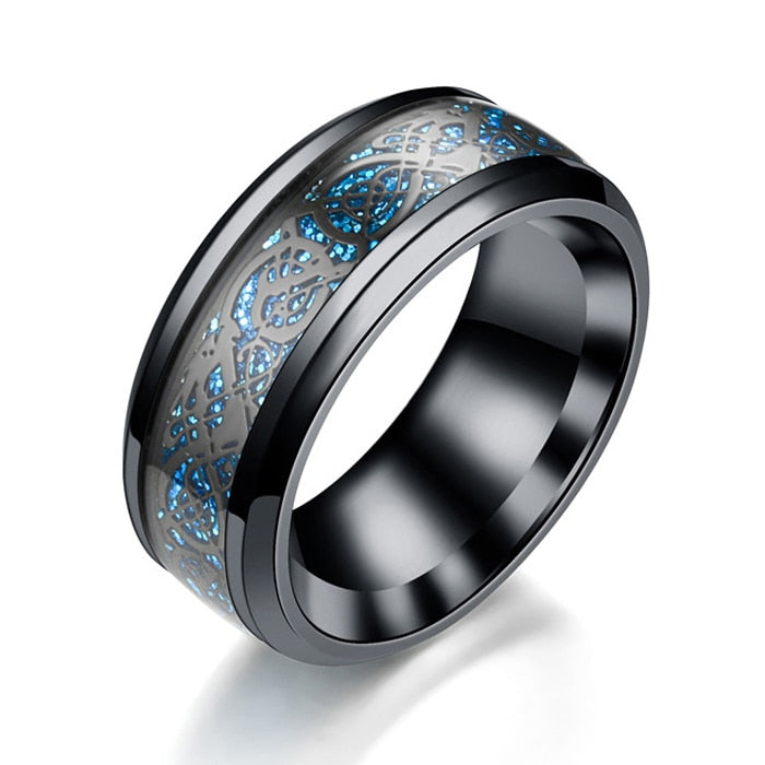 Black Dragon 316L Stainless Steel Ring