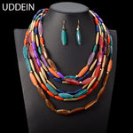 African Beads Multilayer Jewelry Set