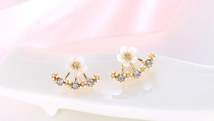 Cute Cherry Blossoms Flower Stud Earrings