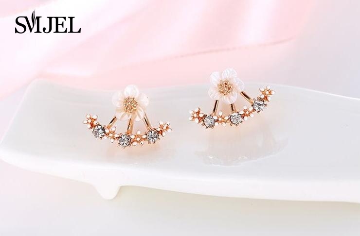 Cute Cherry Blossoms Flower Stud Earrings