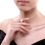 Natural Freshwater Pearl 925 Sterling Silver Necklace