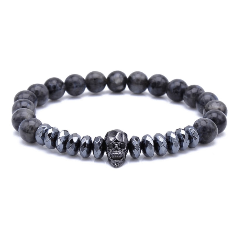 Natural Lava Stone Beaded Bracelet