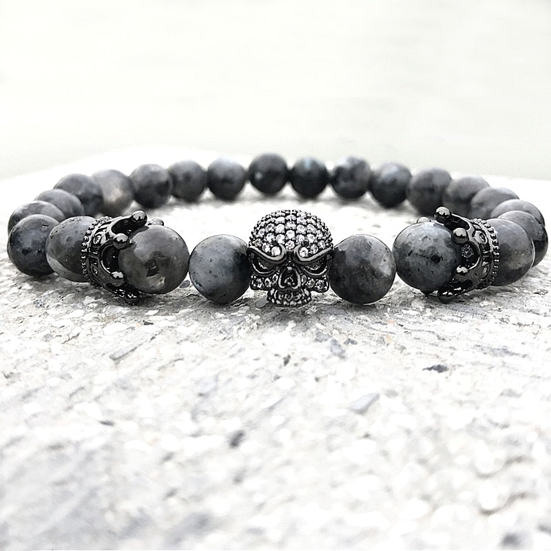 Natural Lava Stone Beaded Bracelet