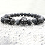 Natural Lava Stone Beaded Bracelet