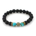 8mm Lava Stone Beads Bracelet