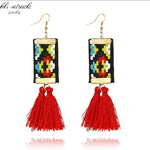 Ethnic Square Earrings