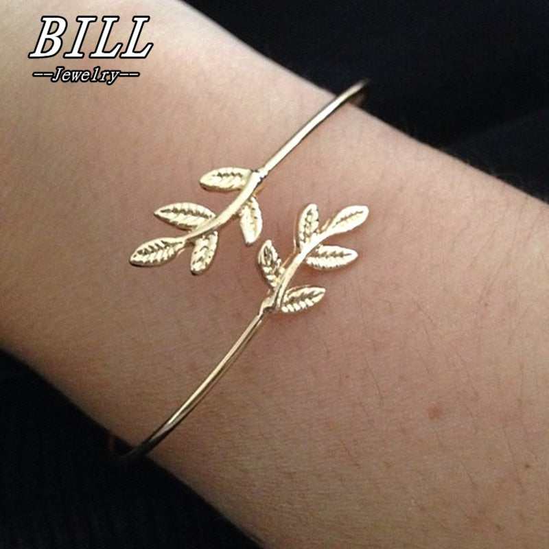 Vintage Gold Leaf Bracelet