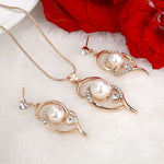 Elegant Pearl Bridal Jewelry Set