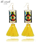 Ethnic Square Earrings