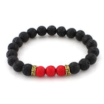 8mm Lava Stone Beads Bracelet