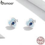 Silver Devil Eye 925 Sterling Silver Earrings