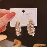 Vintage Charming Korean Fashion Pearl Earrings