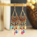 Bohemian Ethnic Fringed Tassel Earrings