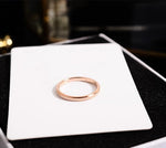 316L Stainless Steel Rose Gold Wedding Ring for Couple