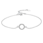 Fashion Silver Heart Charms Bracelet Bangle