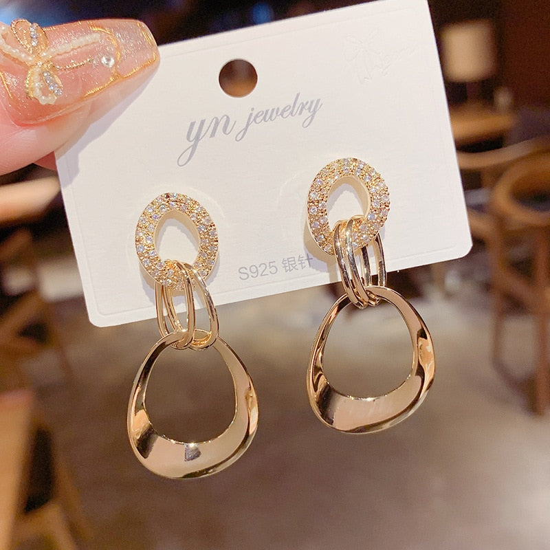 Vintage Charming Korean Fashion Pearl Earrings