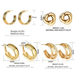 Golden Big Hoop Earrings