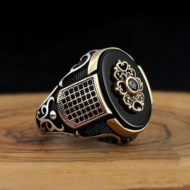 Classic Black Stone Ring