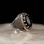 Classic Black Stone Ring