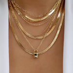 Bohemia Multilayer Moon Gold Color Pendant Necklace