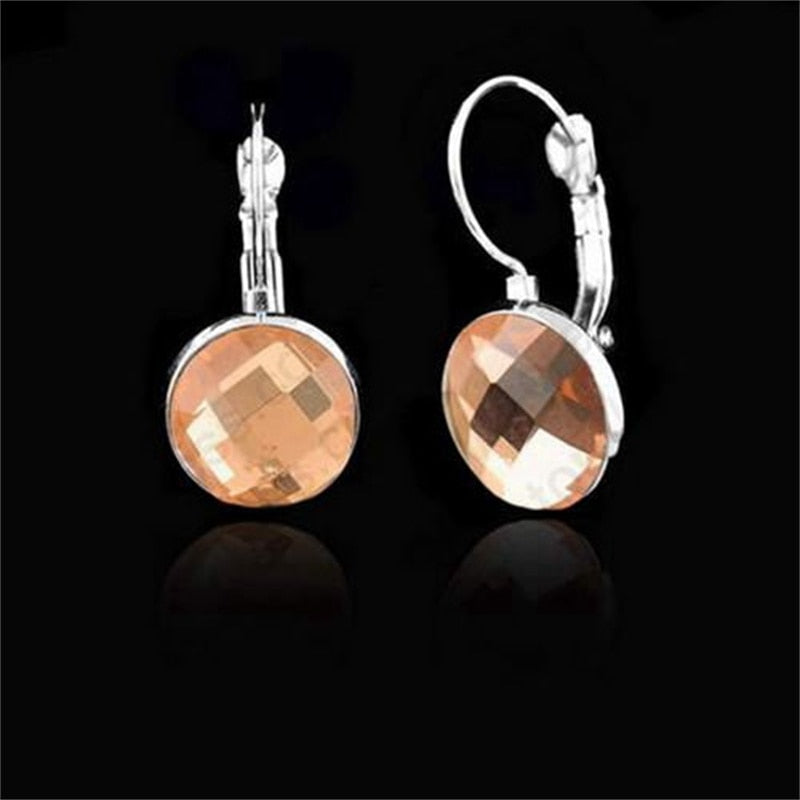 925 Sterling Silver Elegant Crystal Earrings