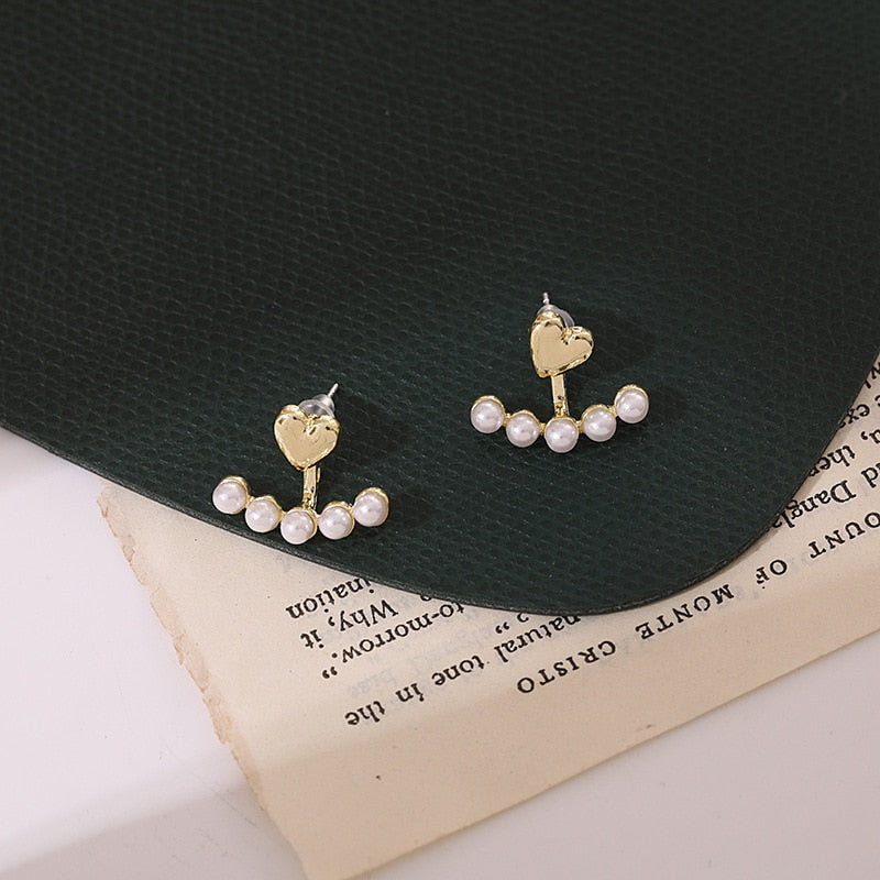 White Theme Drop Earrings