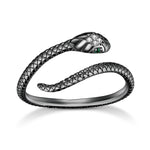 Sterling Silver Snake Adjustable Ring