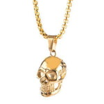 Gold-plated Skull Necklace