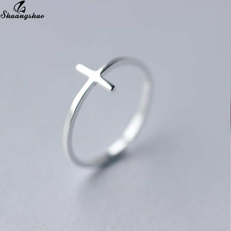 Silver Plated Arrow Crystal Ring