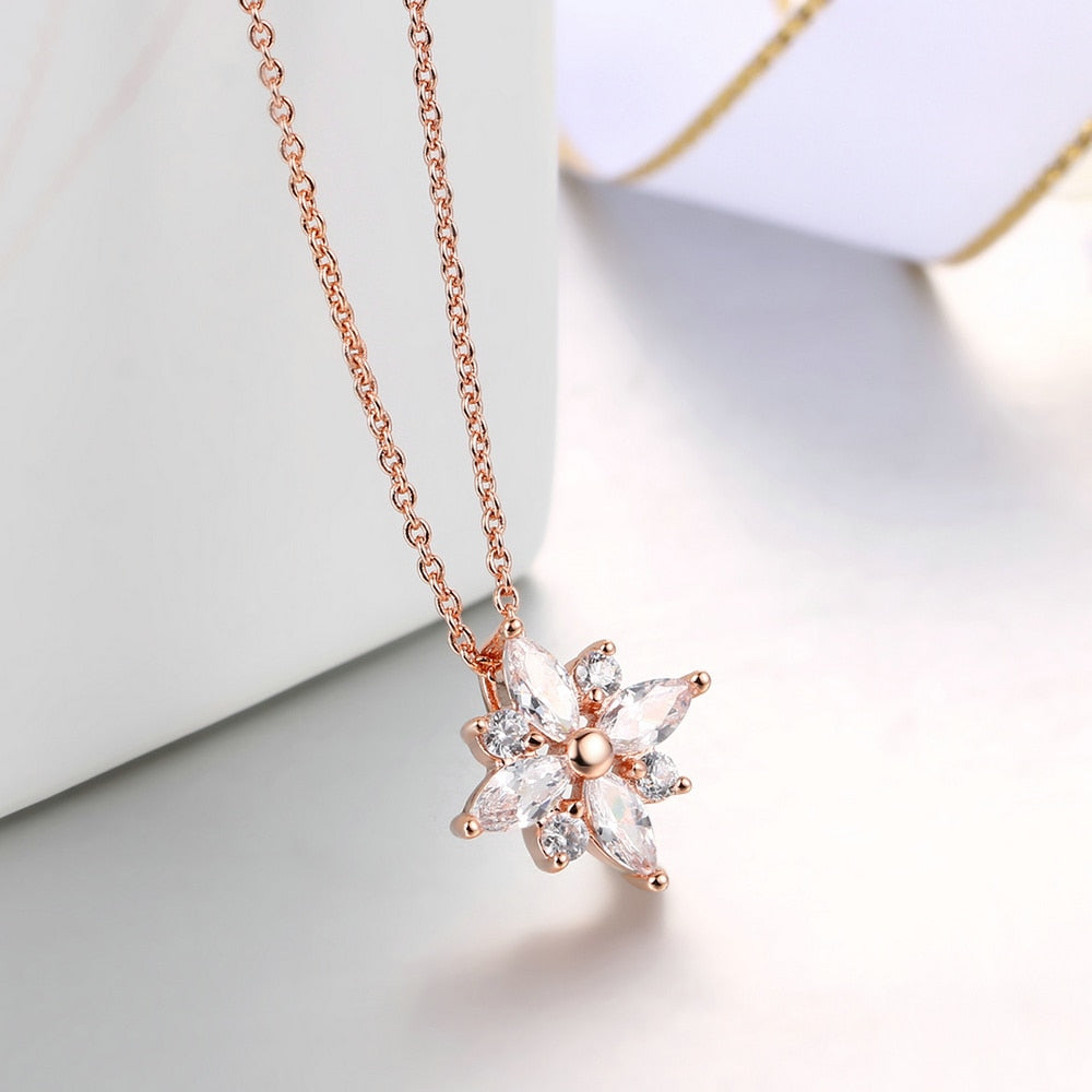 Crystal Snowflake Necklace